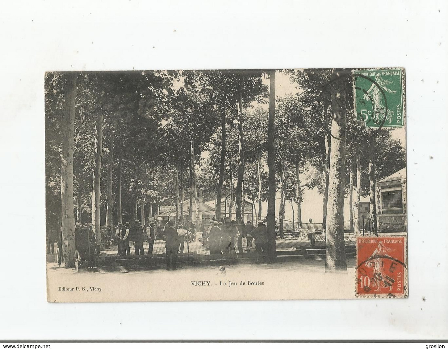 VICHY (ALLIER) LE JEU DE BOULES 1909 - Petanque
