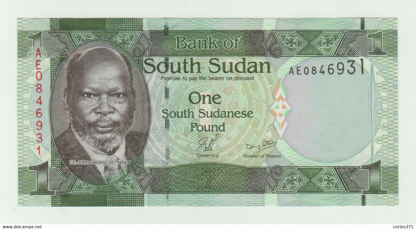 South Sudan 1 Pound 2011 P-5 UNC - South Sudan