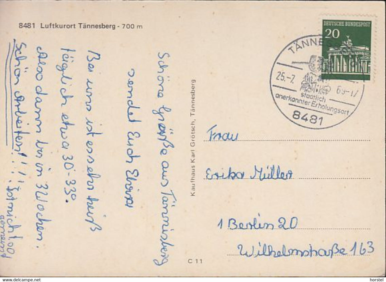 D-92723 Tännesberg - Oberpfalz - Ortsansicht - Nice Stamp (1969) - Weiden I. D. Oberpfalz