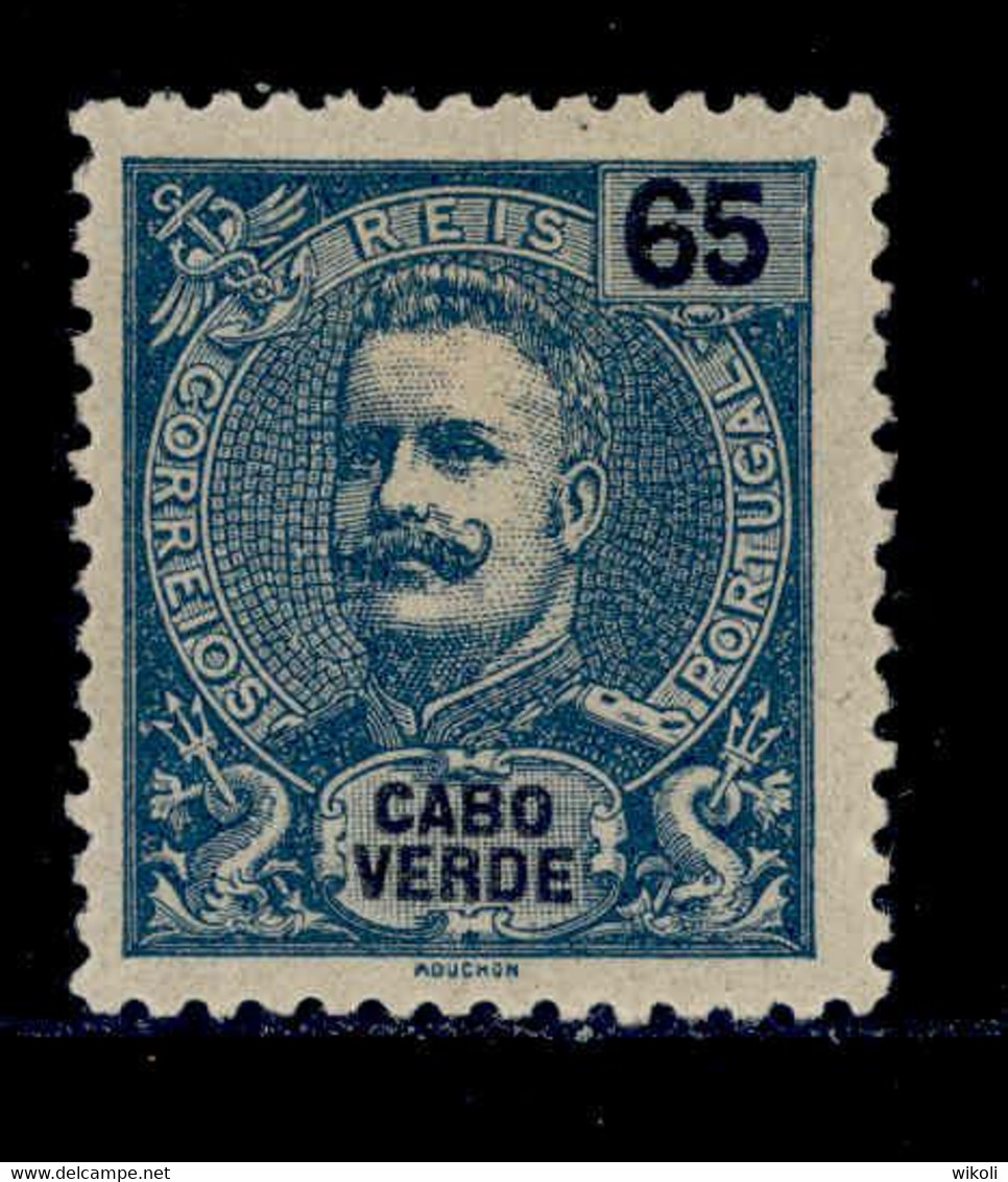 ! ! Cabo Verde - 1903 D. Carlos 65 R - Af. 80 - MH - Kapverdische Inseln