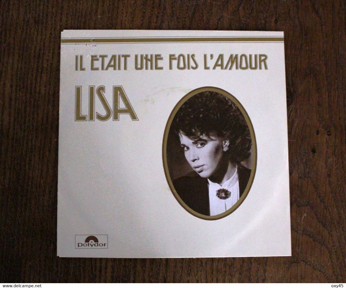 Plaquette Pochette Artiste Polydor Affiche Disque Vinyle 45T Lisa Sylvie Bellec Il était Une Fois L'amour 1983 - Plakate & Poster