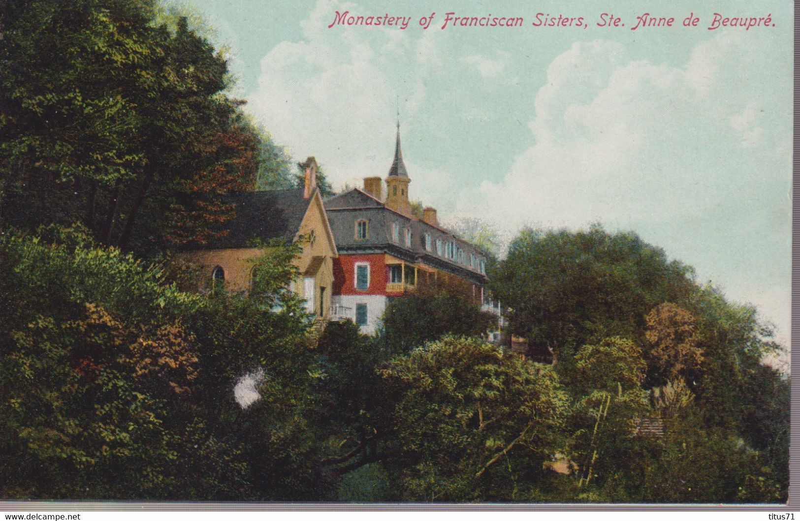 CPA Québec Ste Anne De Beaupré - Monastery Of Franciscan Sisters - Non Circulée - Ste. Anne De Beaupré