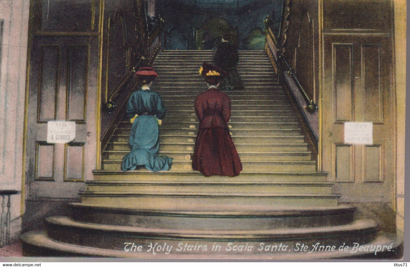 CPA Québec Ste Anne De Beaupré - The Holy Stairs In Scala Santa - Non Circulée - Ste. Anne De Beaupré
