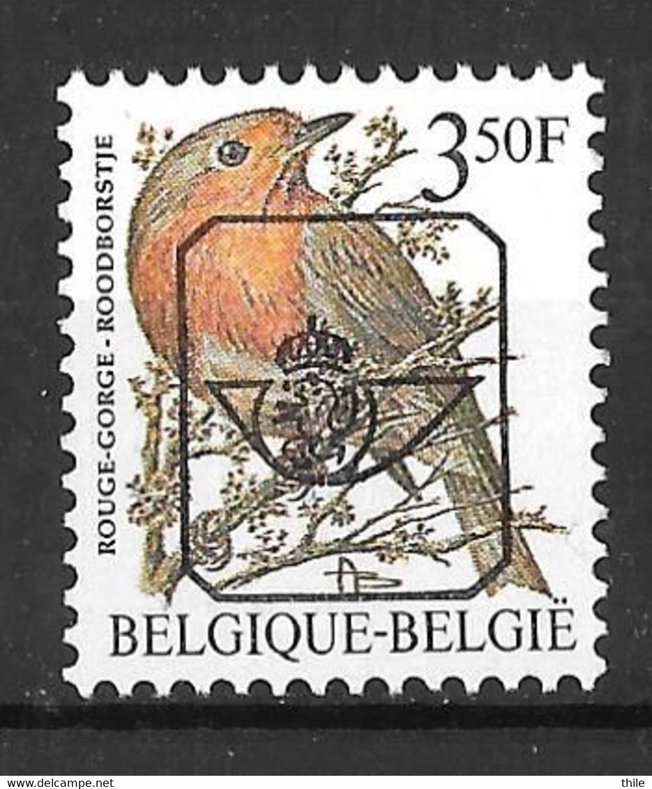 COB PREO 822 ** - Rouge-gorge - Typo Precancels 1986-96 (Birds)