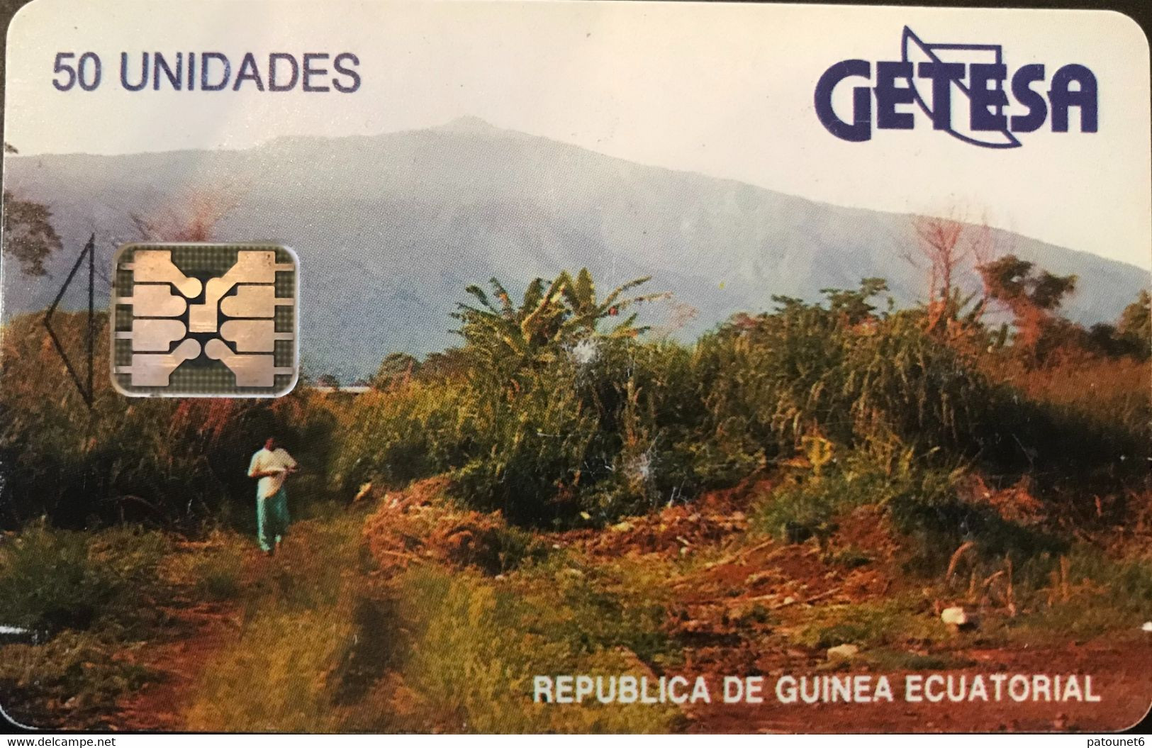 GUINEE-EQUATORIALE  -  Phonecard  -  GETESA  -  50 Unités  - SC5 An - Equatoriaal Guinea
