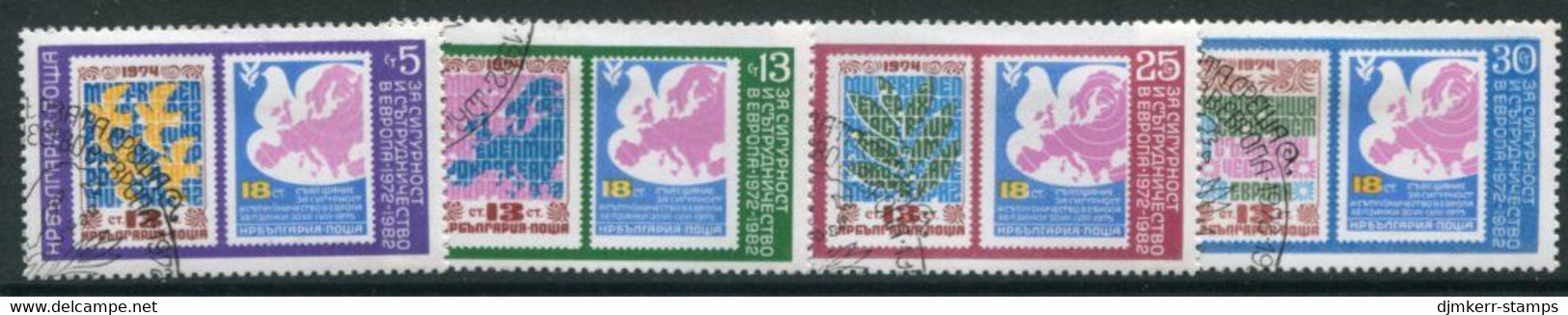 BULGARIA 1982 European Security Conference Used.  Michel 3119-22 - Used Stamps