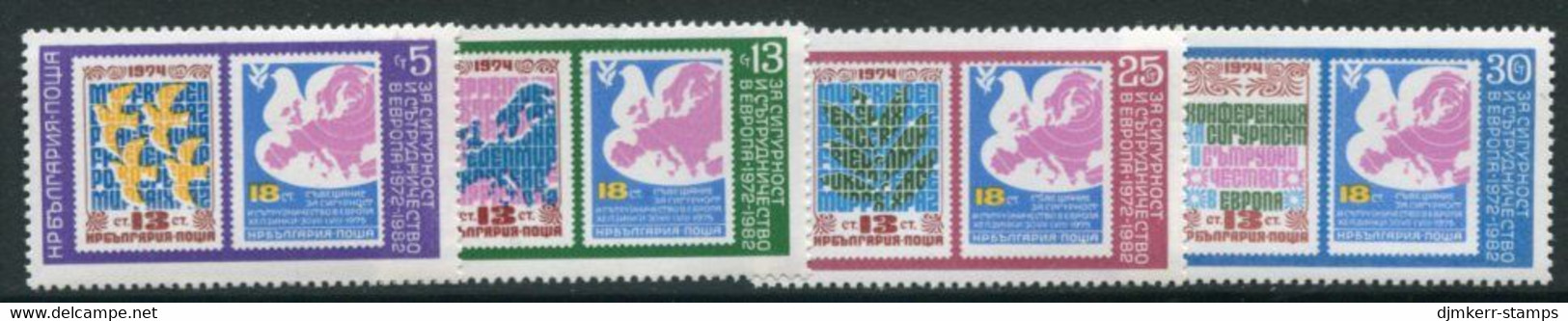 BULGARIA 1982 European Security Conference MNH / **.  Michel 3119-22 - Neufs