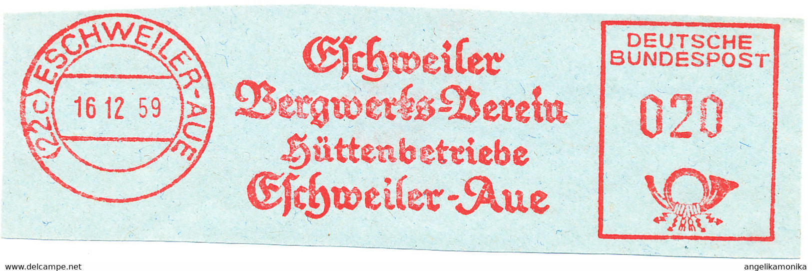 Freistempel Kleiner Ausschnitt 459 Eschweiler Bergwerks Verein Hüttenbetriebe - Macchine Per Obliterare (EMA)