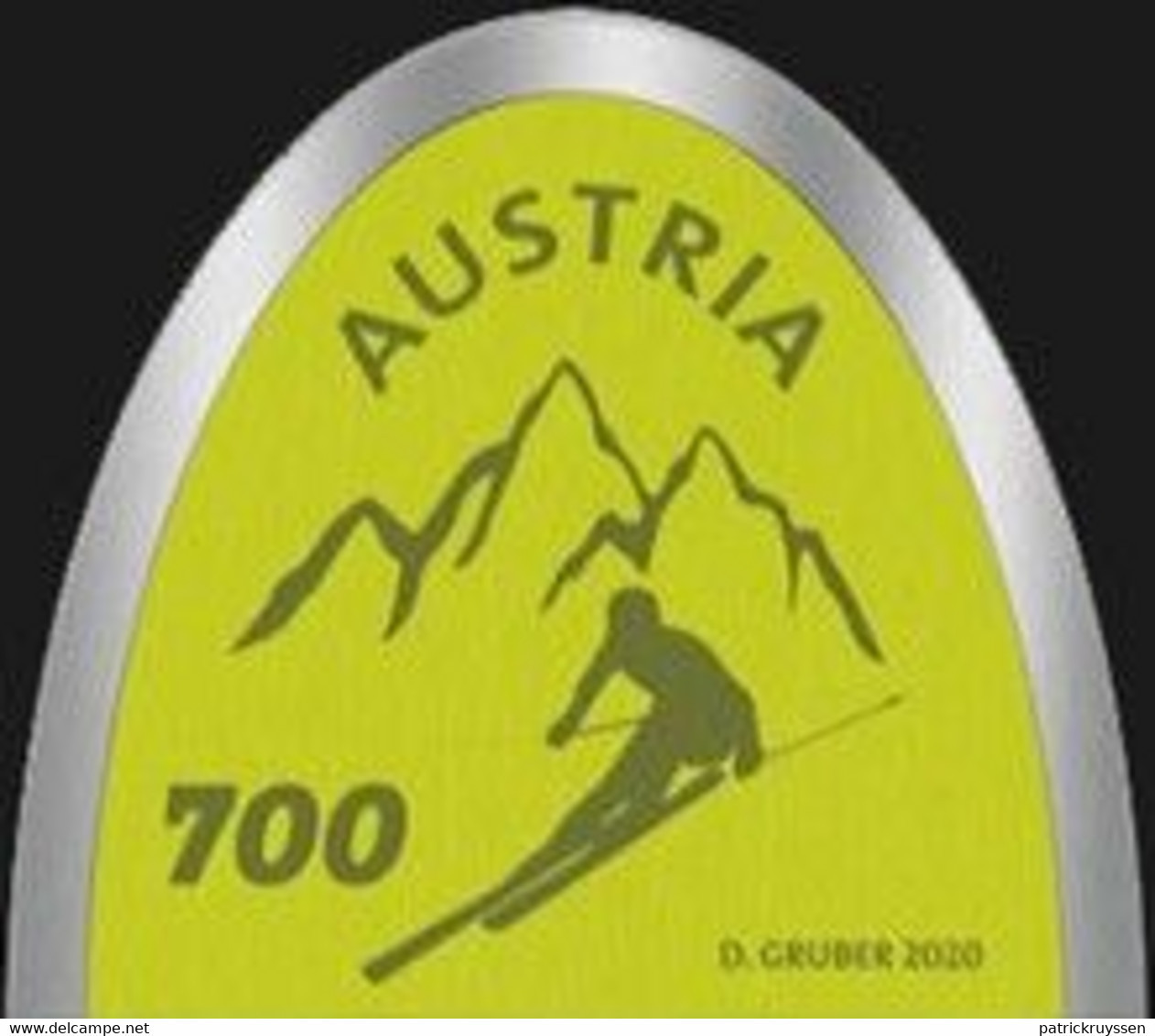 Austria 2020 Autriche Sport SKI TIPS Mountain  Genuine Ski Coating  Forme Spatule Ski 1v Mnh - Nuovi