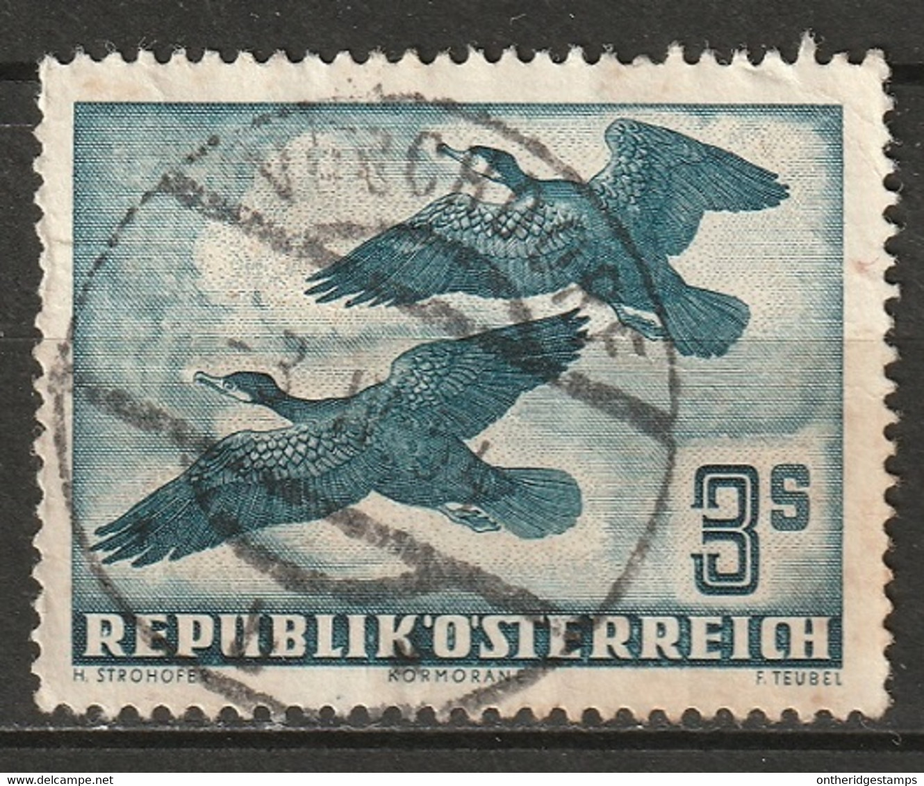 Austria 1953 Sc C27  Air Post Used Vorchdorf CDS - Autres & Non Classés