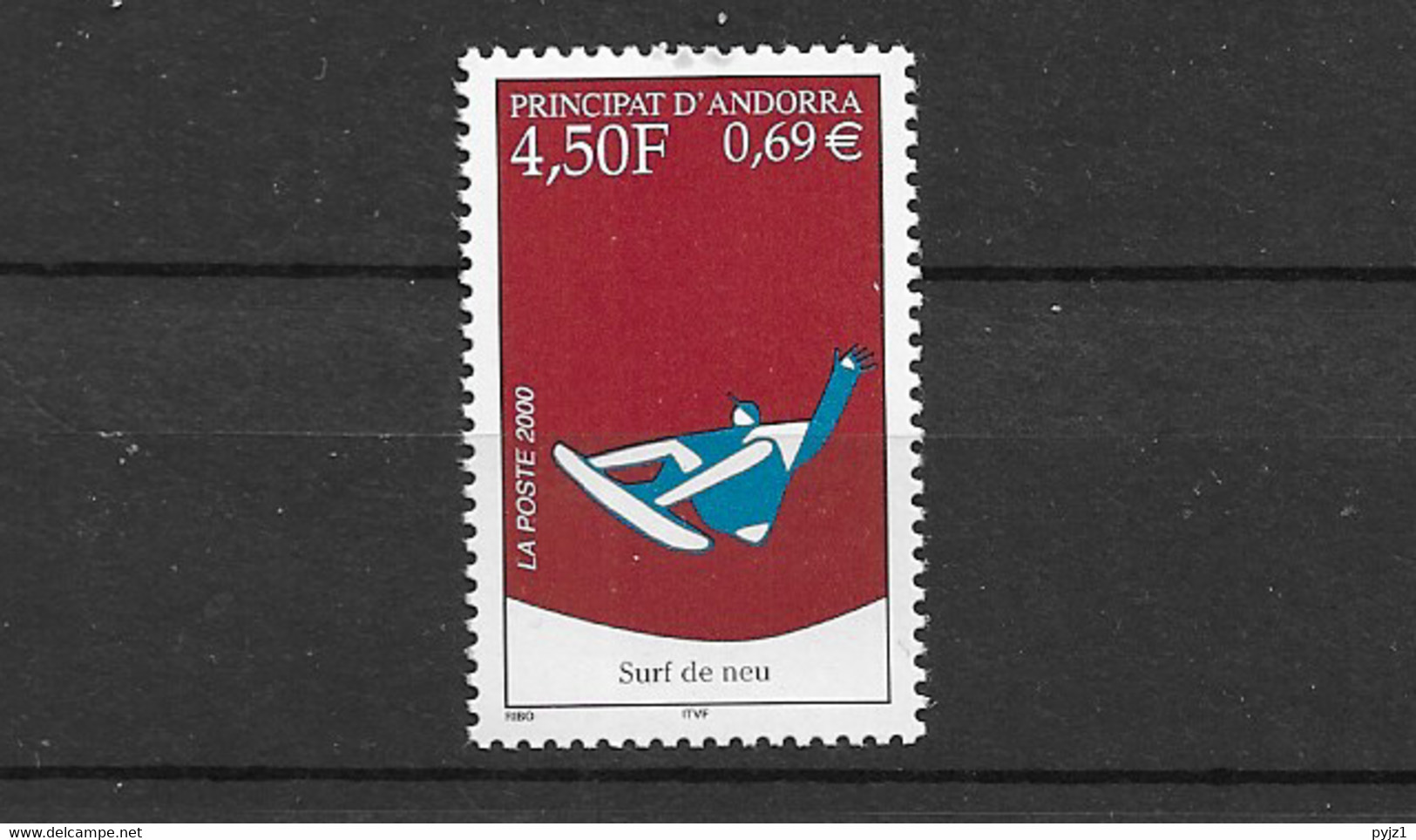 2000  MNH Andorra (French), Mi 548, Postfris** - Ongebruikt