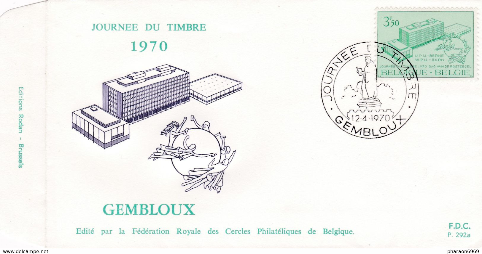 Enveloppe FDC 1529 Journée Du Timbre Gembloux - 1961-1970