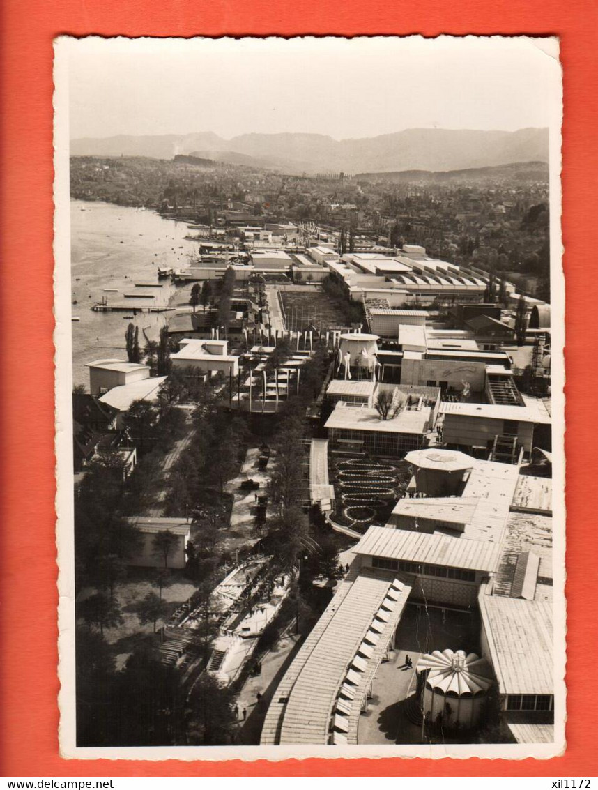 ZLB-32 Zürich Landesaustellung 1939 Nr L.A. 619 Enge.Blick Vom Schwebebahnturm. Falte . Nicht Gelaufen,  Gross Format - Enge