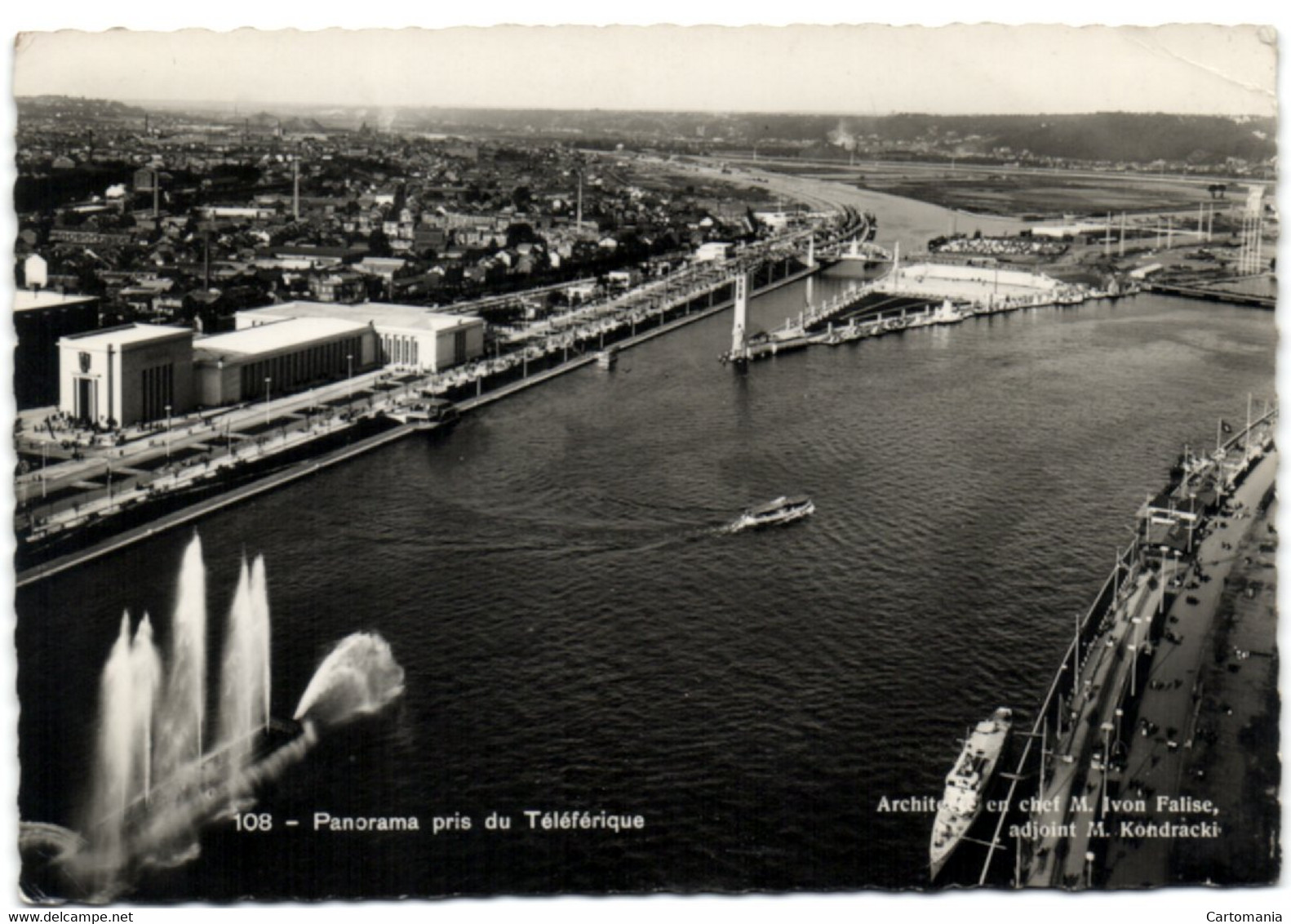 Expo Liège 1939 - Panorama Pris Du Téléférique - Liege