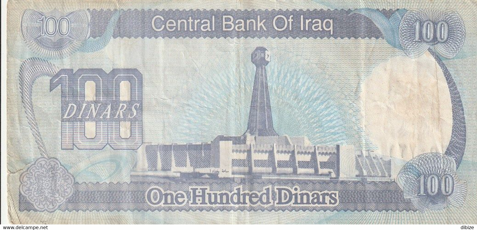 Billet De Banque Usagé. Iraq. 100 Dinars. 1994. Effigie De Saddam Hussain. Phare. Etat Moyen. Petite Déchirure. - Iraq