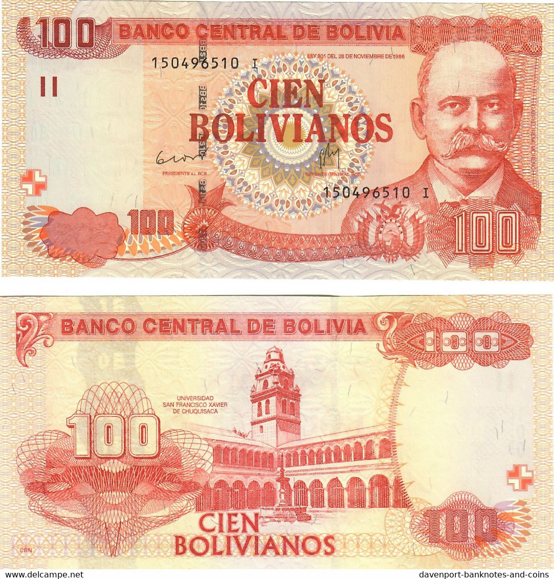 Bolivia 100 Bolivianos 1986 (2015) UNC - Bolivie