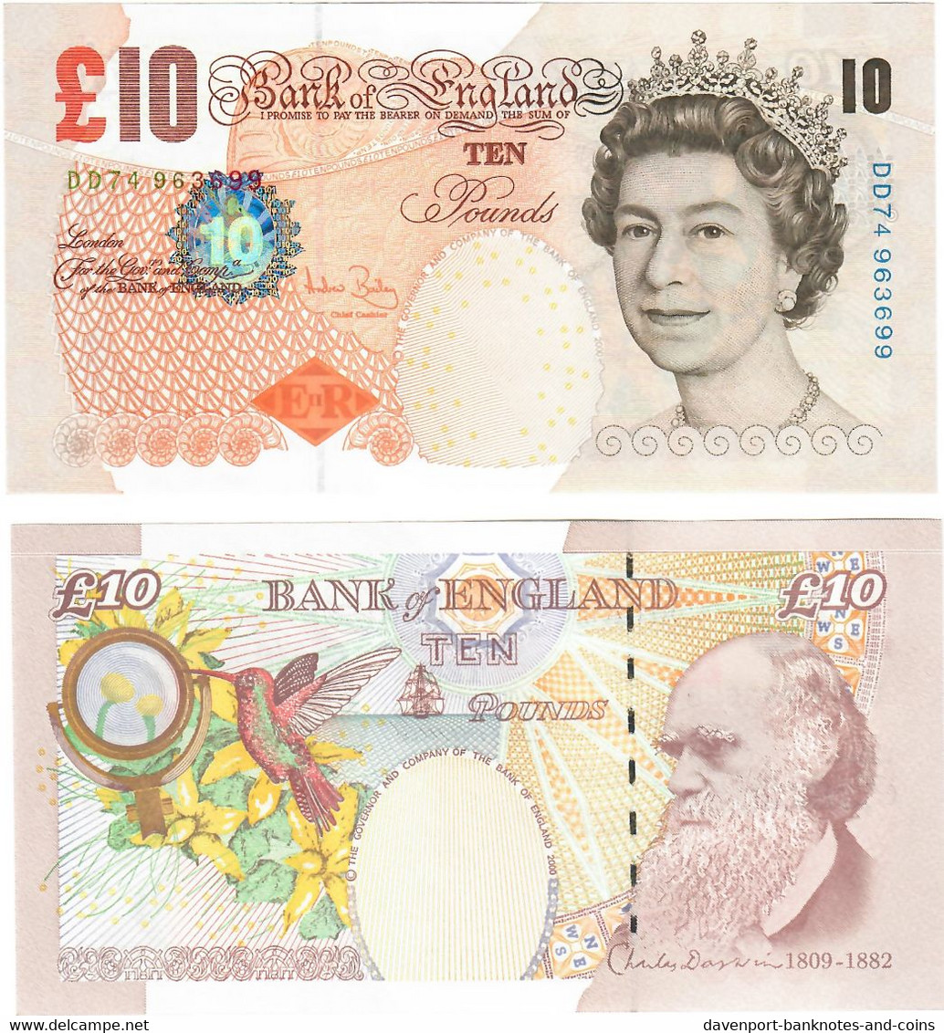 England 10 Pounds 2004 UNC "Bailey" - 10 Pounds