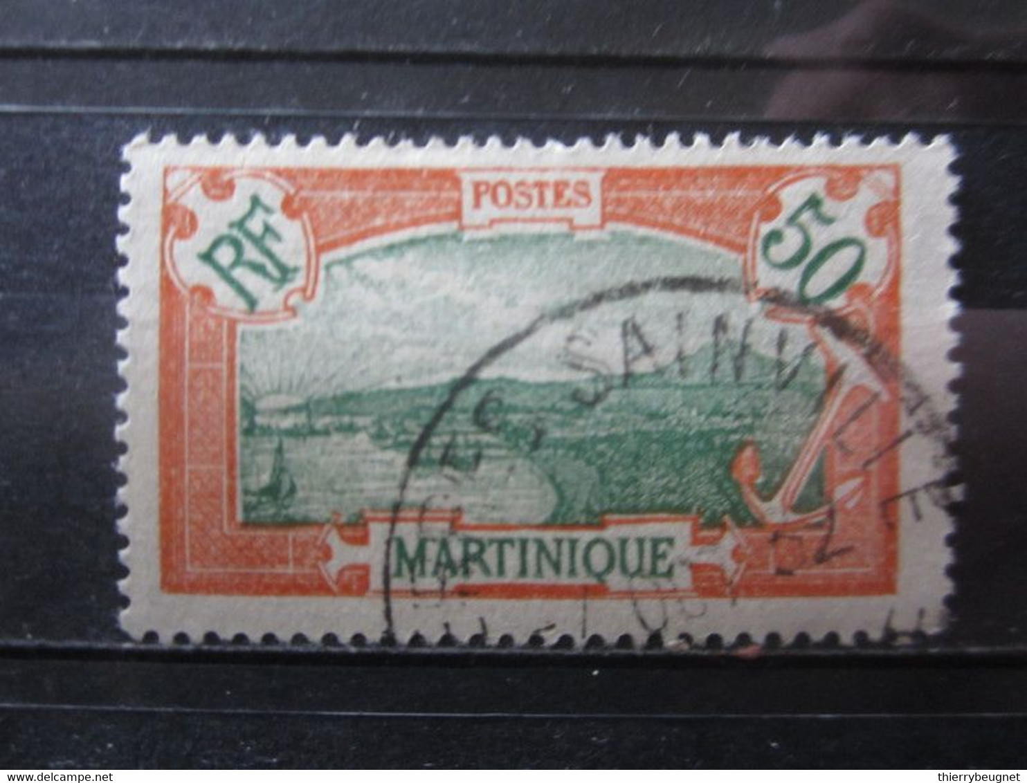 VEND BEAU TIMBRE DE MARTINIQUE N° 101 , OBLITERATION " TERRES SAINVILLE " !!! (d) - Oblitérés