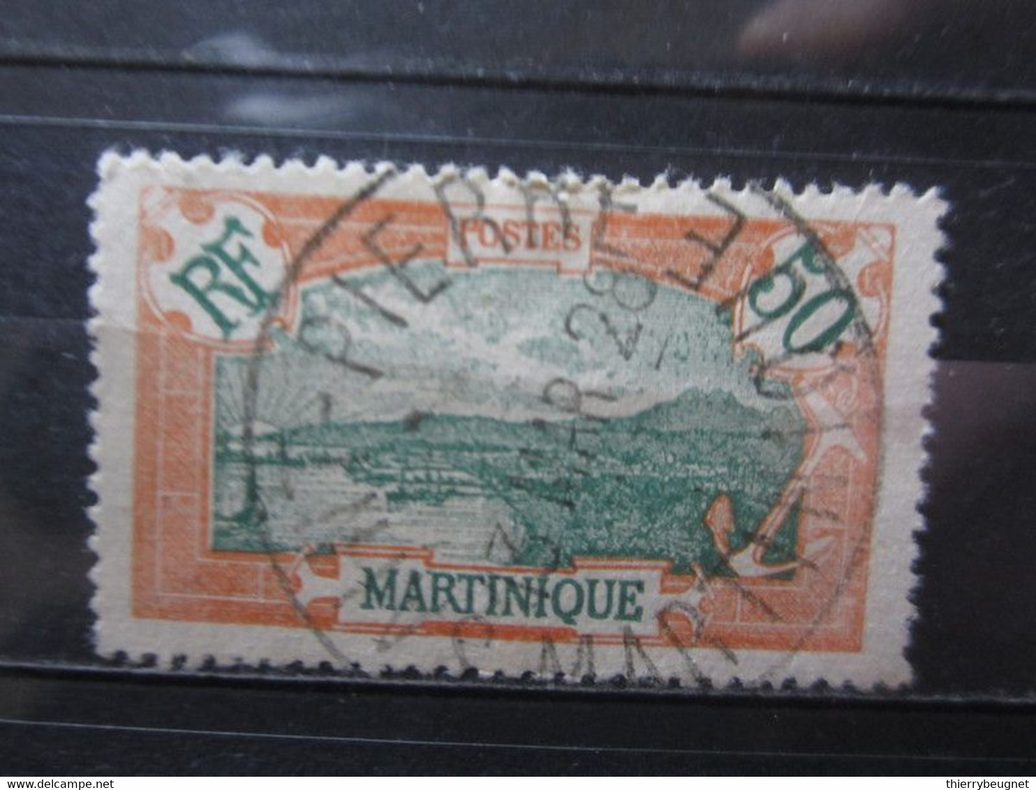 VEND BEAU TIMBRE DE MARTINIQUE N° 101 , OBLITERATION " SAINT-PIERRE " !!! (a) - Oblitérés