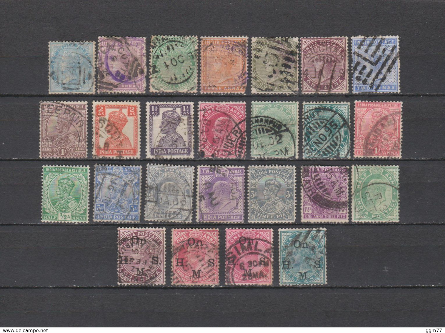 25 TIMBRES INDE ANGLAISE OBLITERES & NEUFS* DE 1865 à 1939     Cote : 21,65 € - Andere & Zonder Classificatie