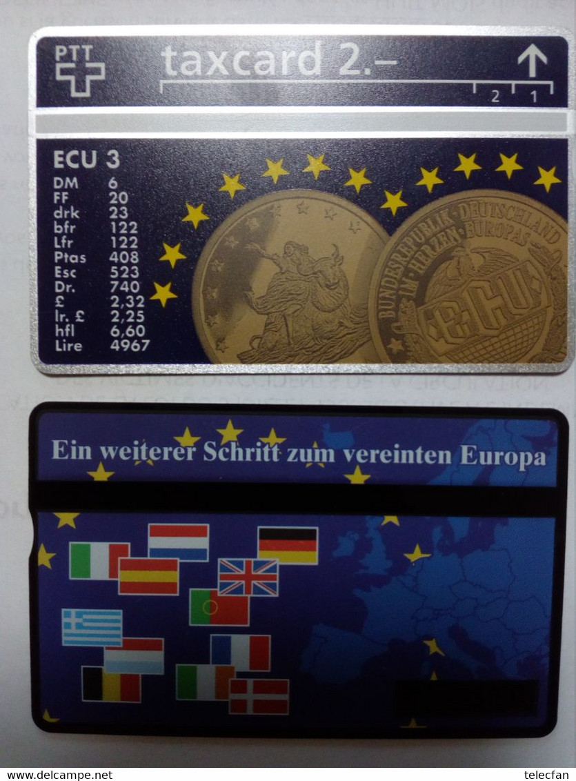 SUISSE PRIVEE ECU MONNAIE PIECE COIN EUROPA 2F NEUVE MINT - Timbres & Monnaies