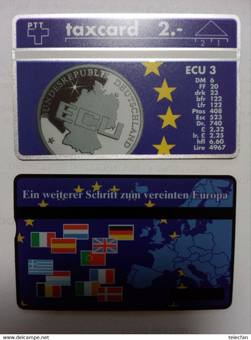 SUISSE PRIVEE ECU MONNAIE PIECE COIN EUROPA 2F NEUVE MINT - Francobolli & Monete