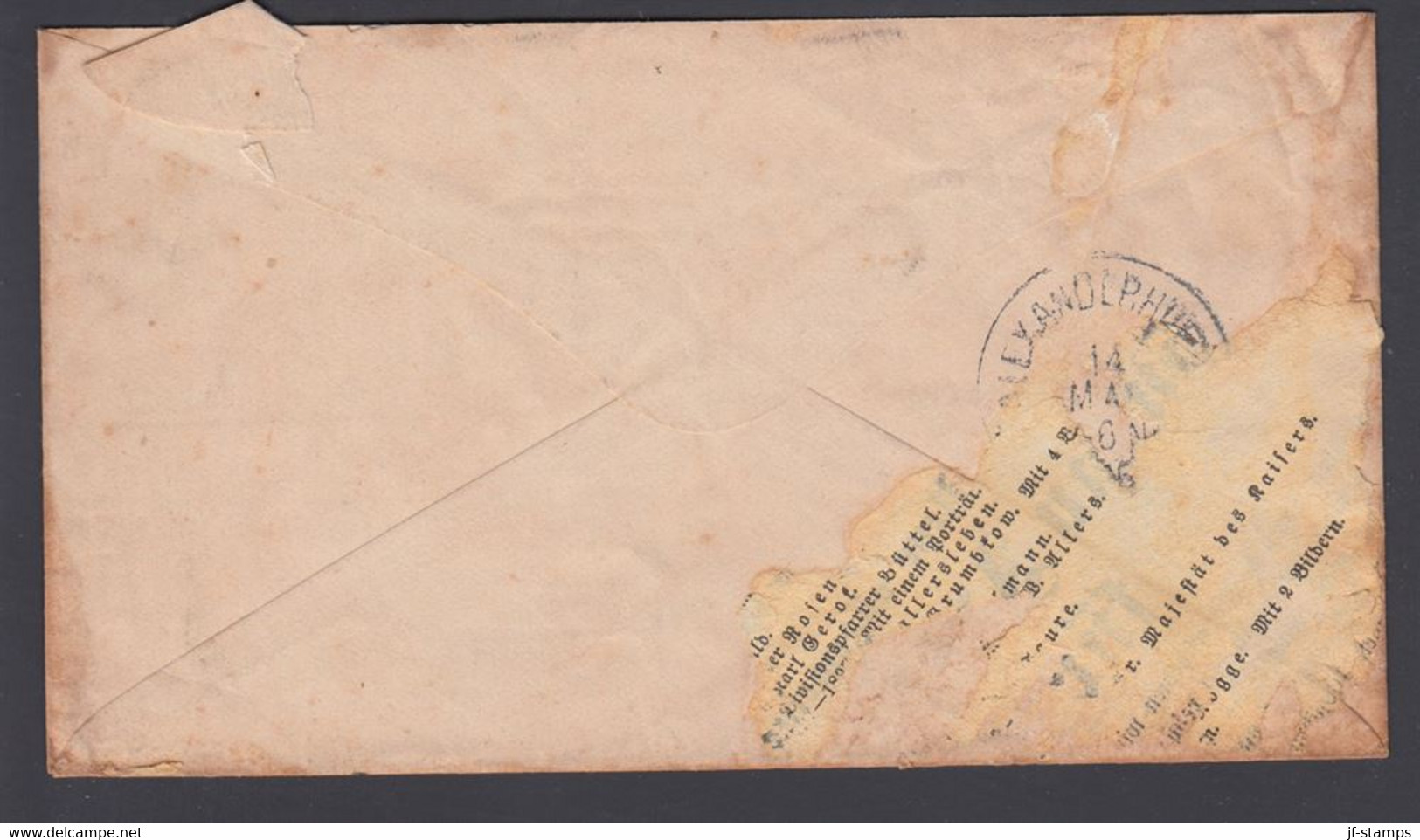 1896. RUSSIA. Small ENVELOPE 7 KOP  + 3 Ex 1 KOP To Bayern. Interesting.  () - JF369230 - Briefe U. Dokumente