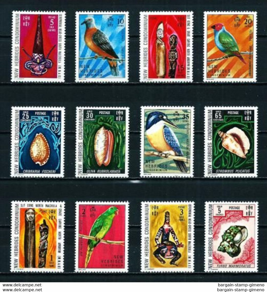 Nuevas Hébridas (Británicas) Nº 338/49** Cat.70€ - Unused Stamps