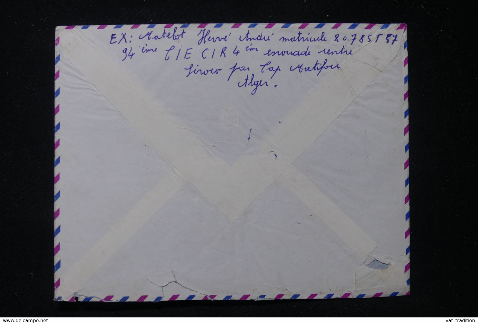 FRANCE / ALGÉRIE - Oblitération  Cap Matifou Marine Sur Enveloppe D'un Matelot En 1957 Pour St Brieuc - L 90596 - Seepost