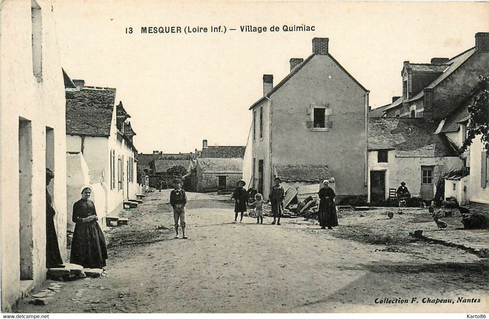 Mesquer * Rue Du Village De Quimiac * Villageois - Mesquer Quimiac