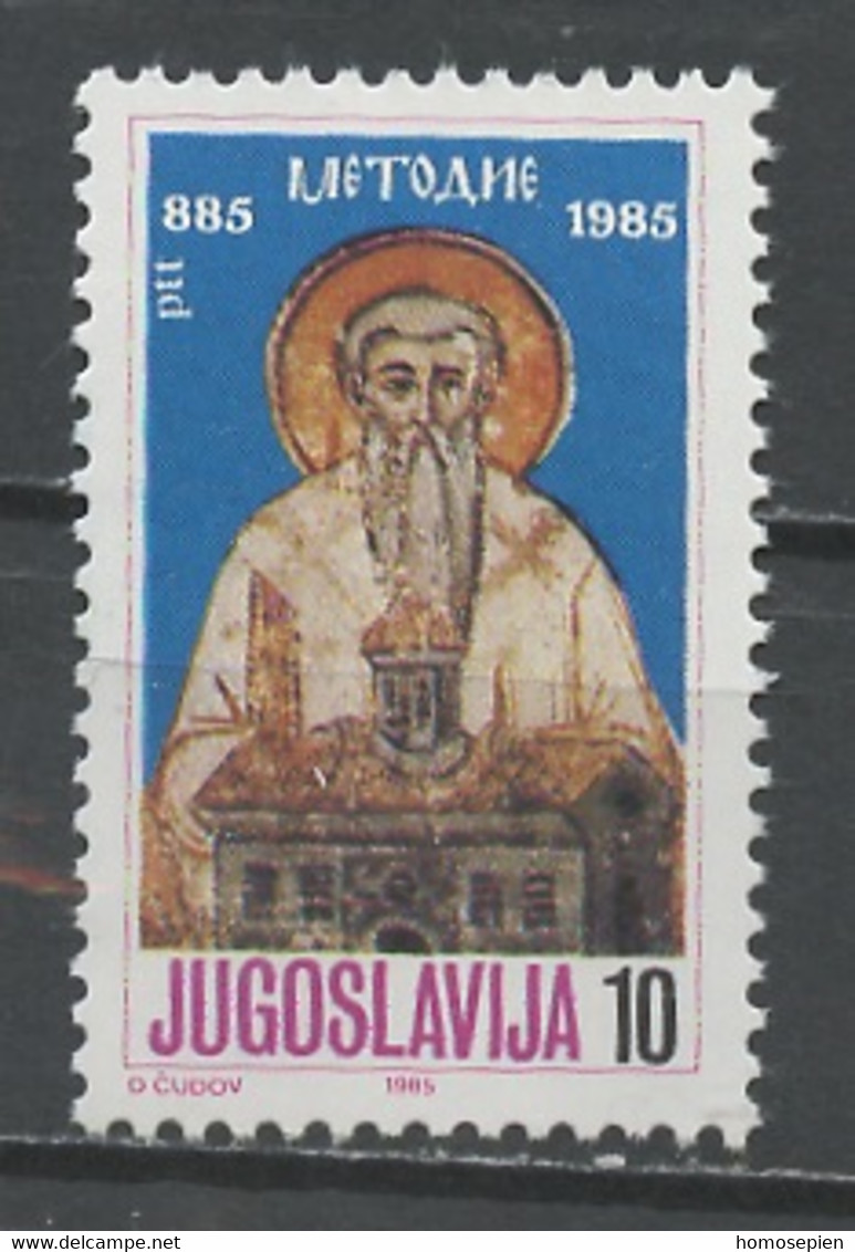 Yougoslavie - Jugoslawien - Yugoslavia 1985 Y&T N°1981 - Michel N°2102 *** - 10d Saint Méthode - Ungebraucht