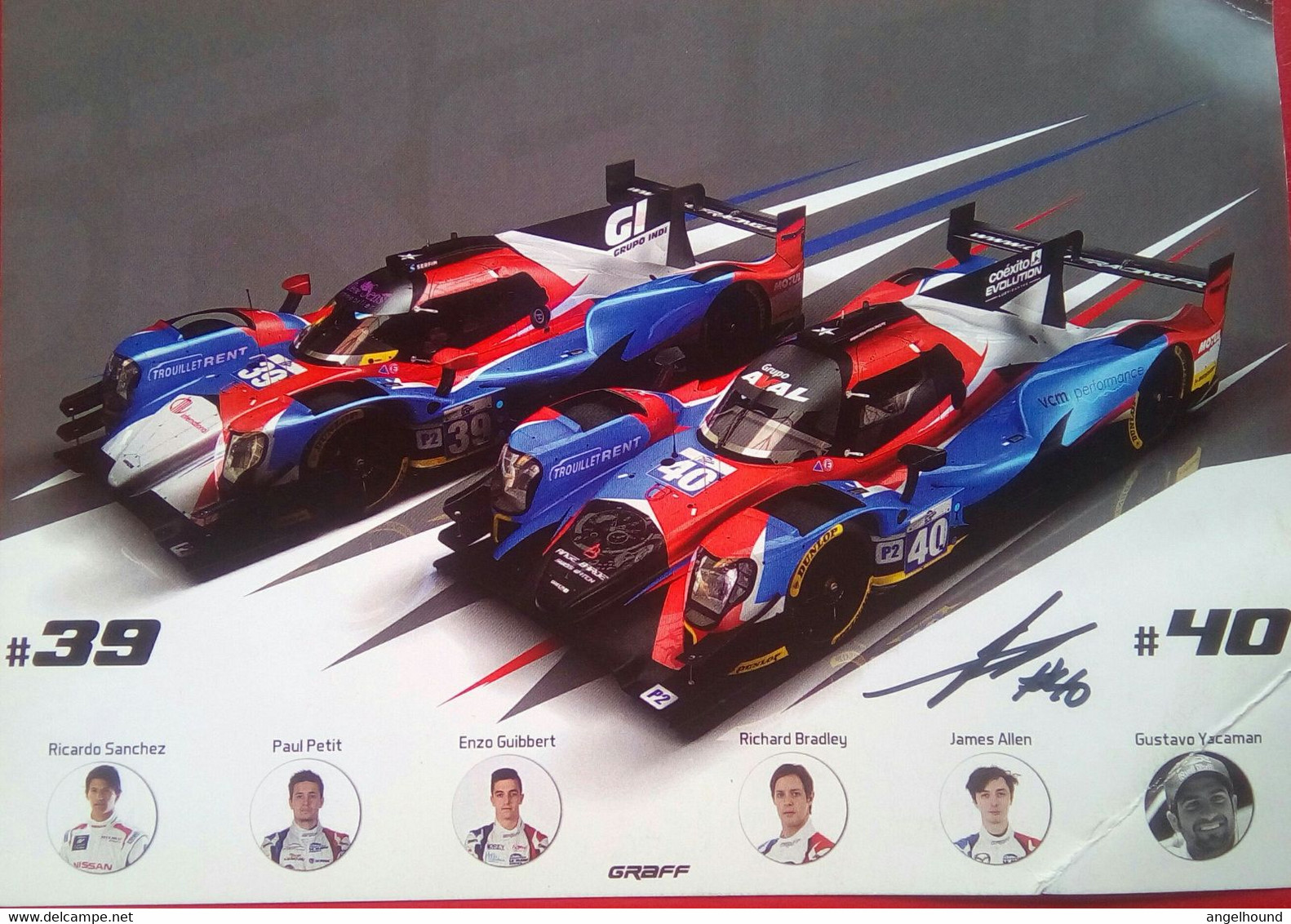 James Allen ( Race Car Driver) - Autografi