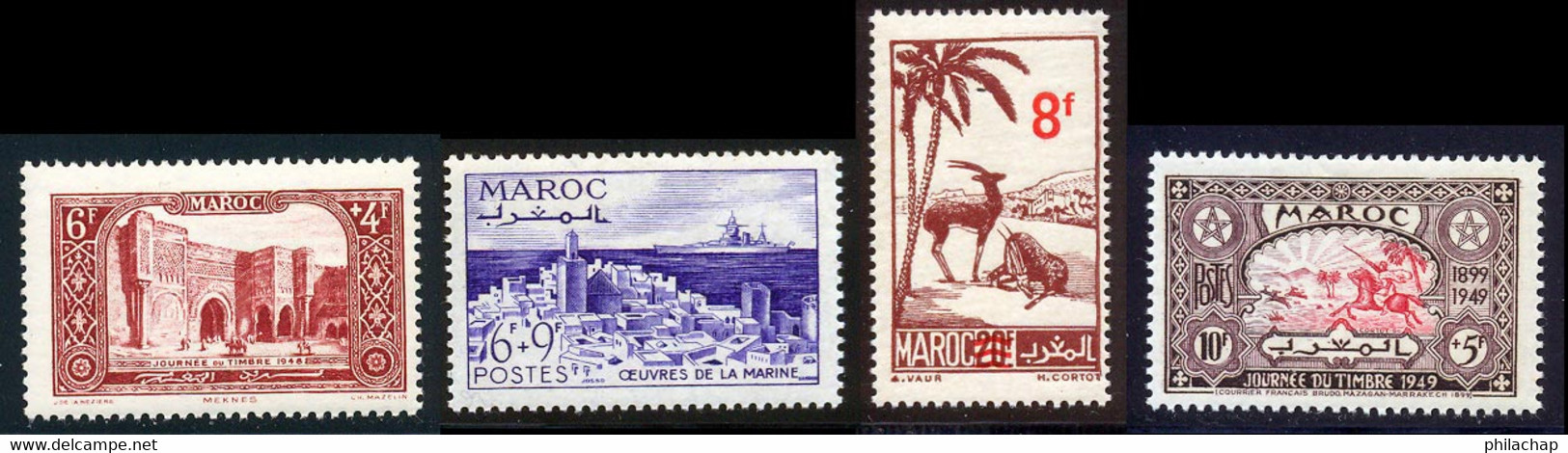 Maroc 1949 Yvert 268 / 270 - 275 ** TB - Unused Stamps