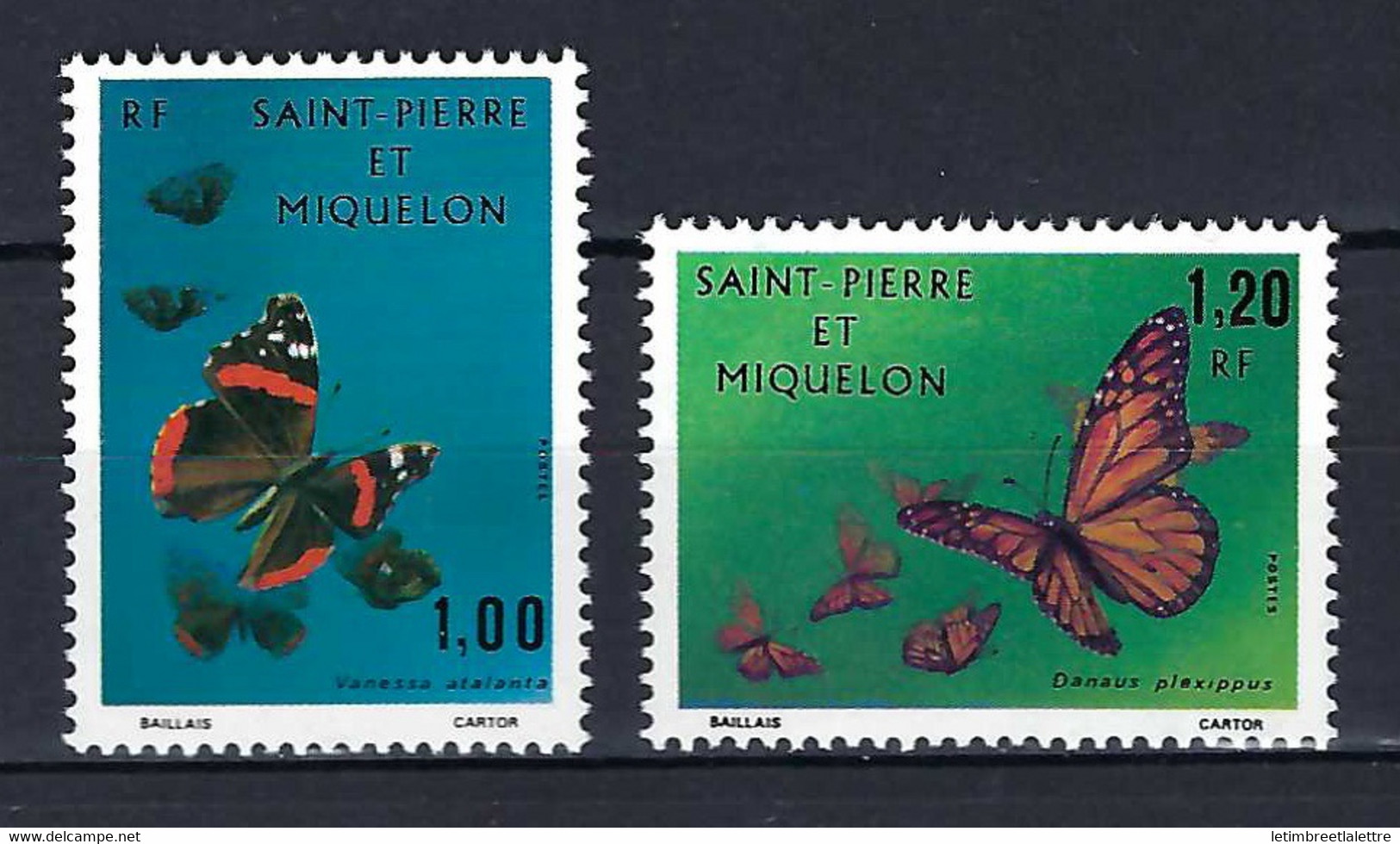 ⭐ Saint Pierre Et Miquelon - YT N° 441 à 442 * - Neuf Avec Charnière - 1975 ⭐ - Neufs