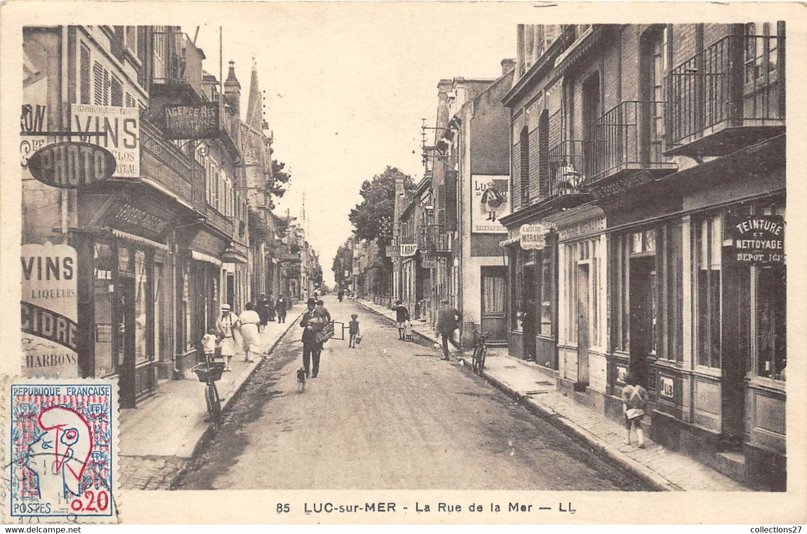 14-LUC-SUR-MER- LA RUE DE LA MER - Luc Sur Mer