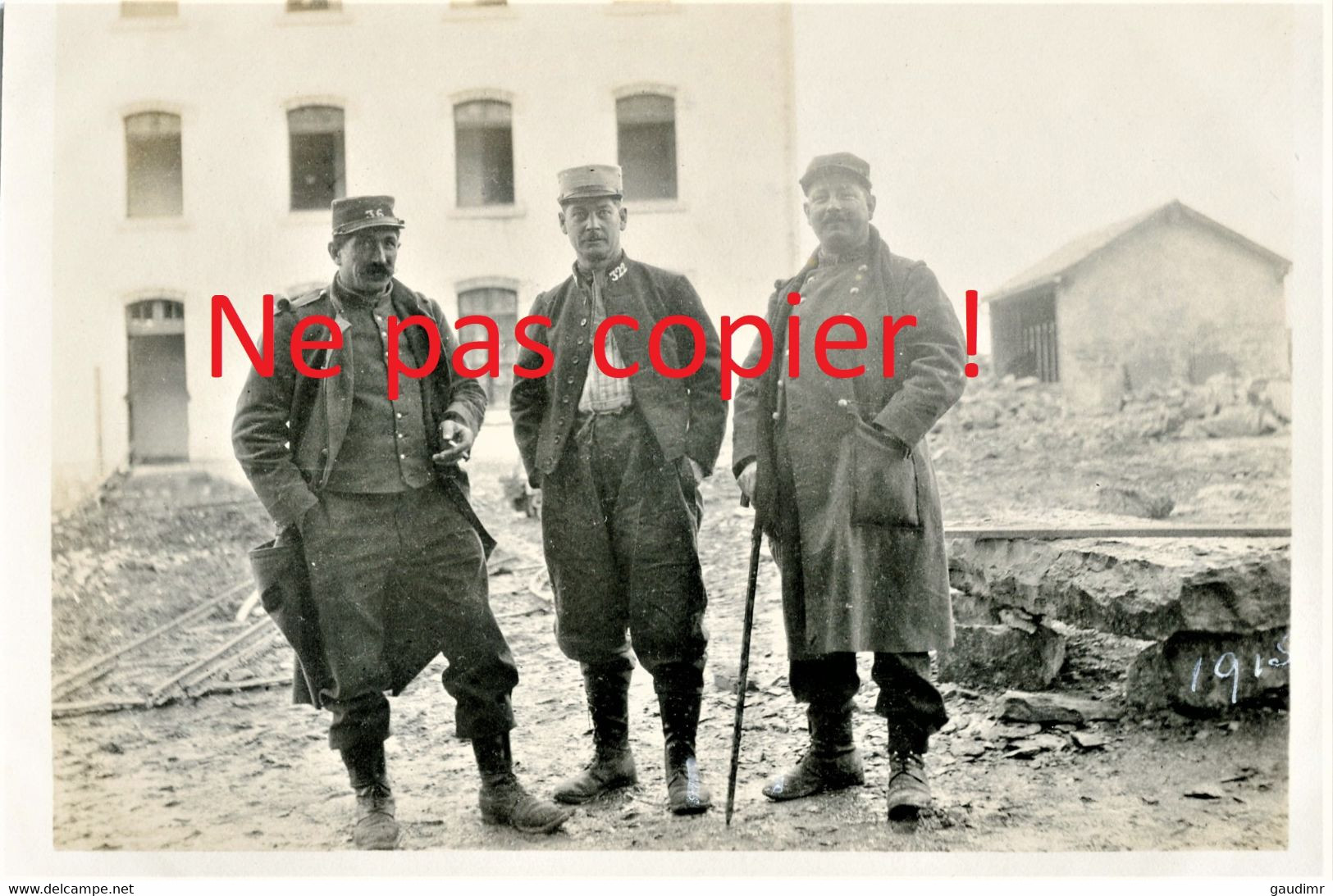 PHOTO FRANCAISE - POILUS DU 322e RIT A RODEZ PRES DE SAINTE RADEGONDE EN AVEYRON 1915 - GUERRE 1914 1918 - 1914-18