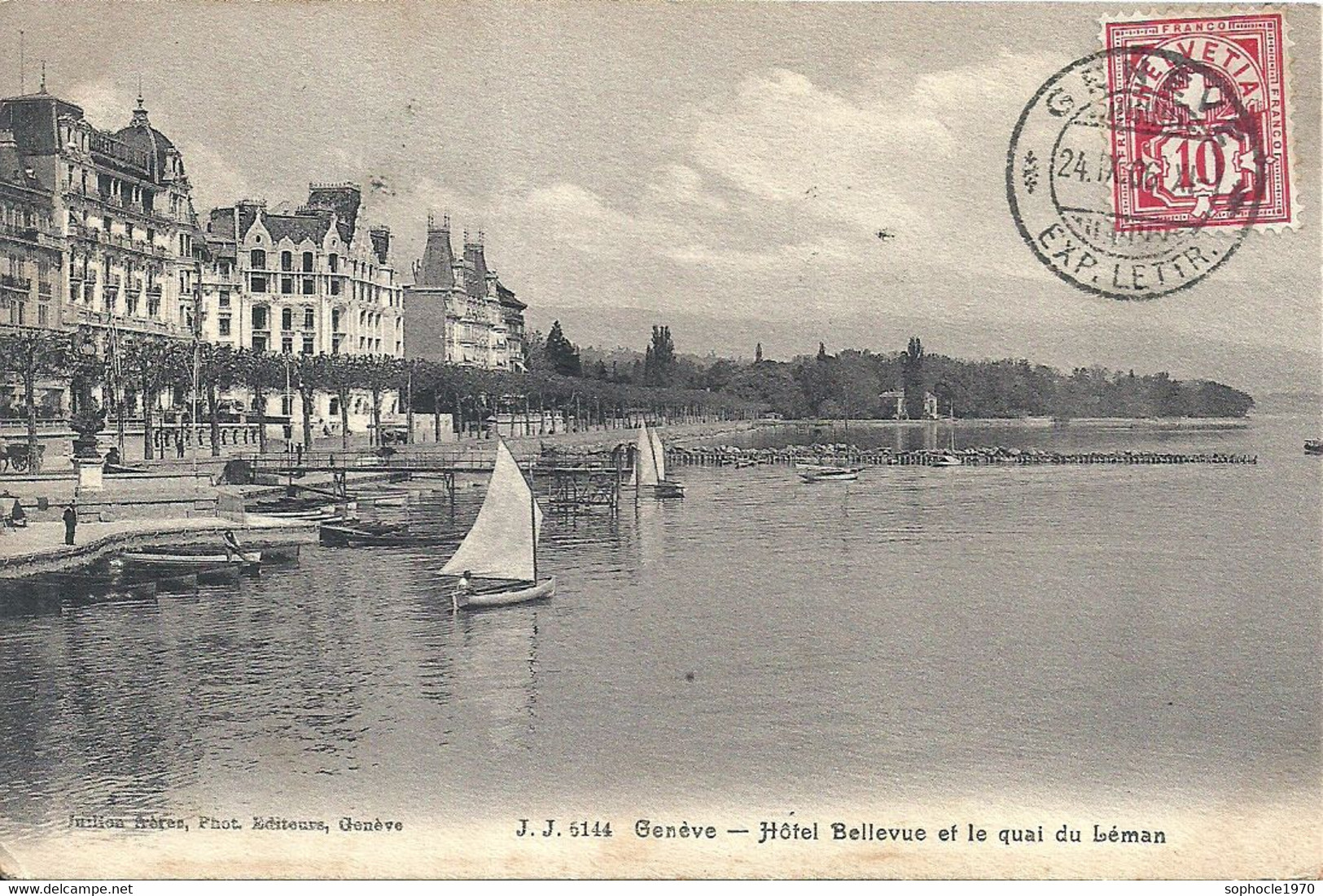 03 - 2021 - SUISSE - CANTON DE GENEVE - GENEVE  - Hôtel Bellevue Et Quai Du Léman - Bellevue