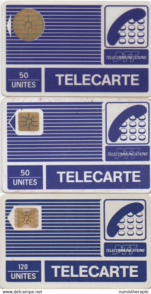 France : PTT Télécommunications 50 & 50 & 120 Unités - Ohne Zuordnung