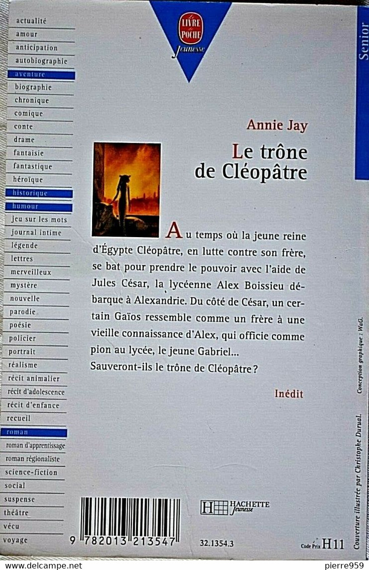 Le Trône De Cléopâtre - Annie Jay - Hachette