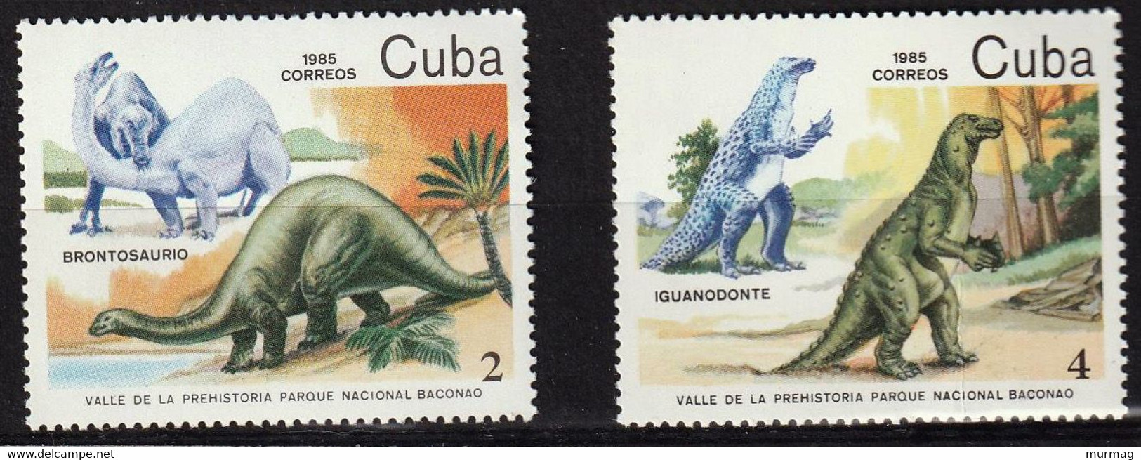CUBA - Faune, Dinosaures - Y&T N° 2602-2608 - MNH - 1985 - Andere & Zonder Classificatie