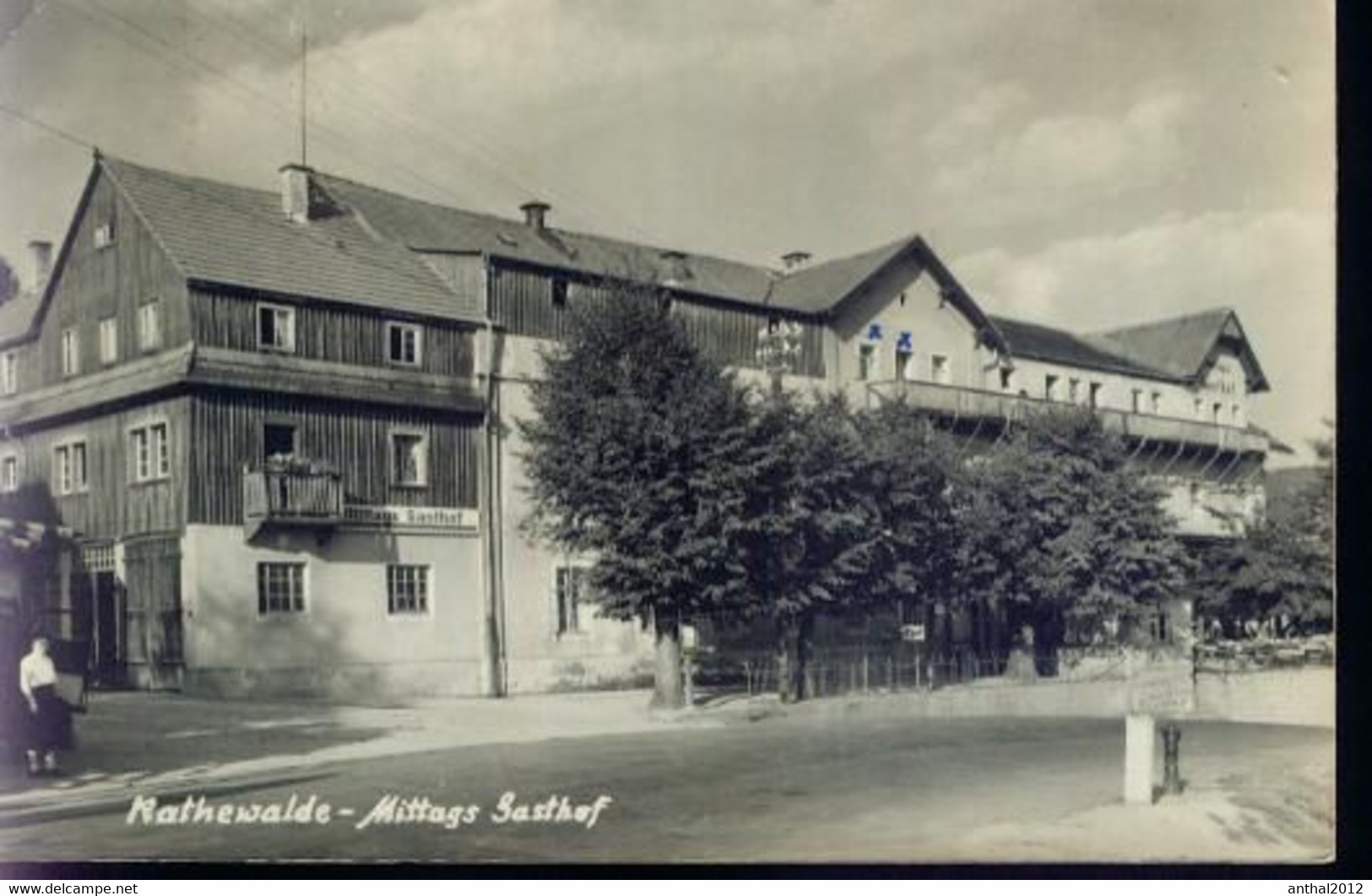 Rarität Rathewalde Mittags Gasthof 12.6.1962  Hans Pritzel Lohsdorf - Wehlen