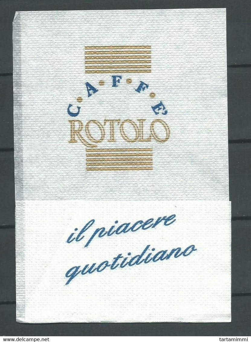 Serviette Papier Paper Napkin Tovagliolino Caffè Bar ROTOLO Italy Bar Pasticceria Gelateria "il Piacere Quotidiano" - Company Logo Napkins