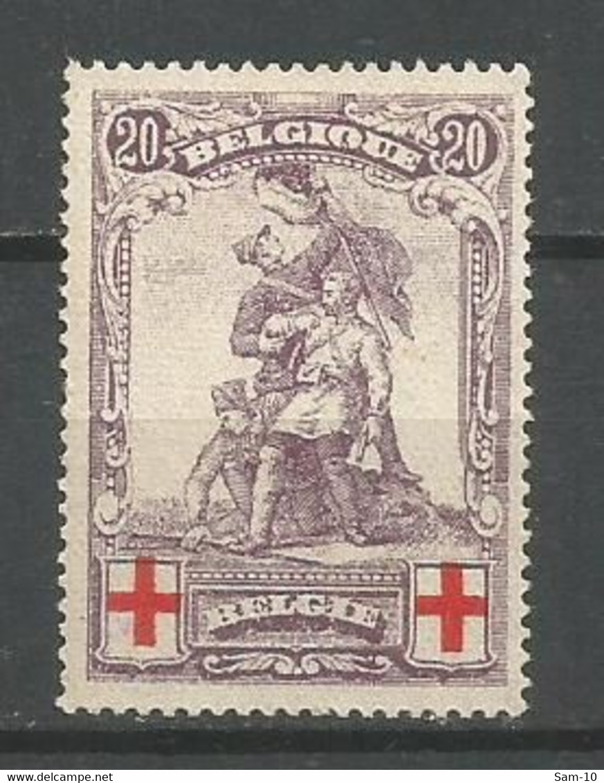 Timbre Belgique En Neuf ** N 128 - 1914-1915 Croix-Rouge