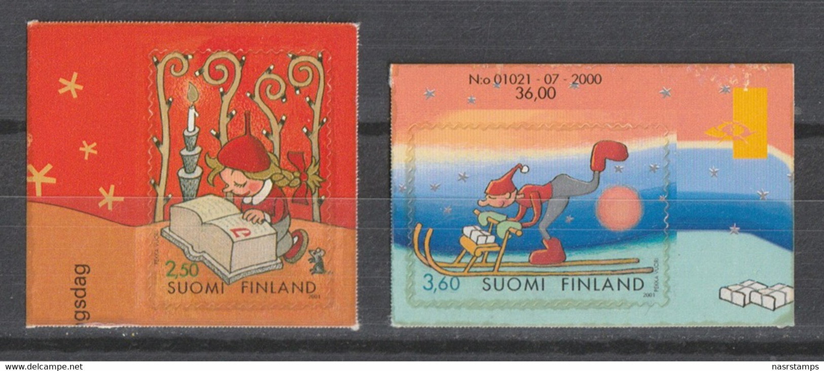 FINLAND - 2001 - ( Christmas ) - Self-Adhesive - Unused Stamps