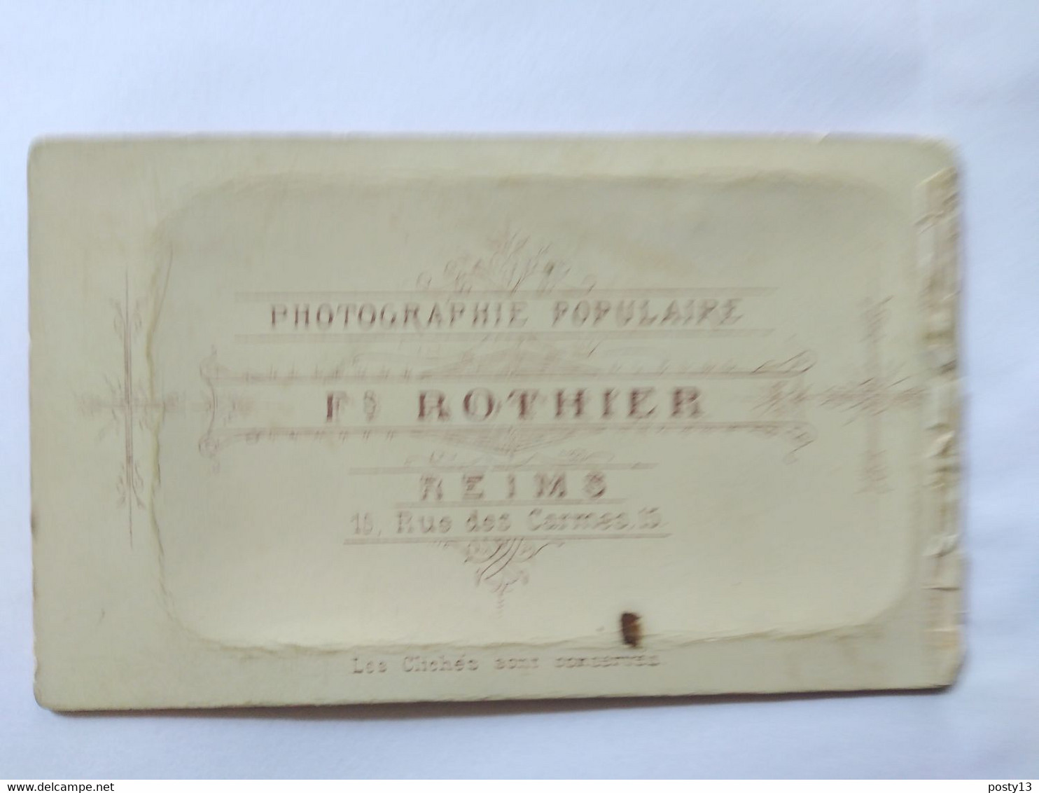Photo CDV Fratrie Frère Et Soeur - Photo De Rothier à Reims - TBE - Old (before 1900)