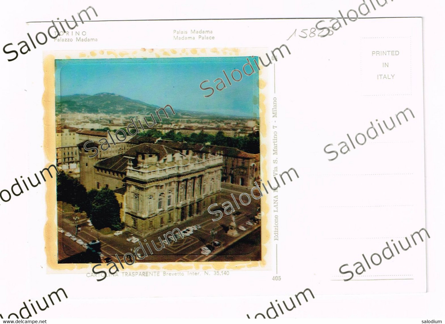 TORINO - Cartolina Trasparente - Palazzo Madama