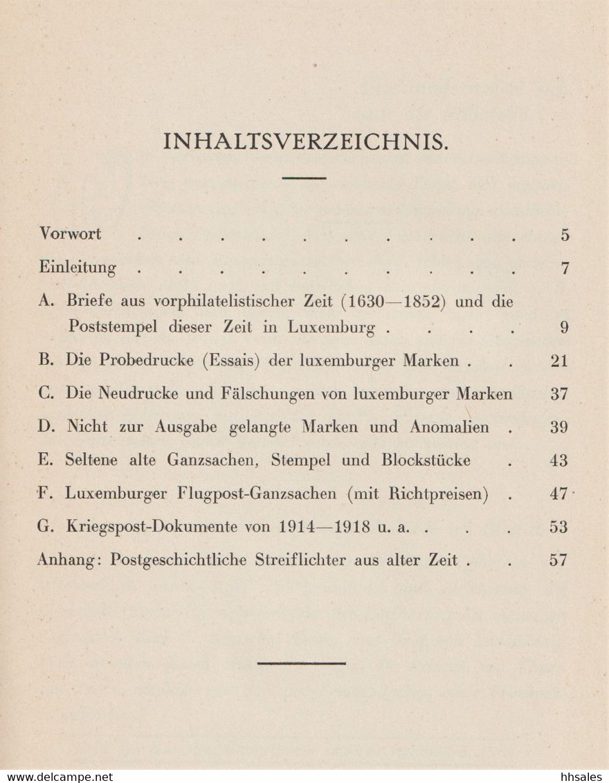 LUXEMBURG, Rundum De Luxemburger Briefmarken, Von M. Martin 1936 - Filatelia E Historia De Correos