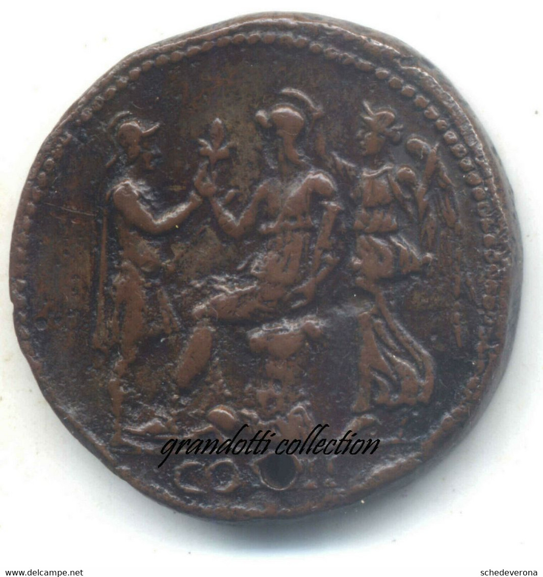 CAVINO GRANDE BRONZO ANTONINO PIO SESTERZIO MEDAGLIA PADOVANINO - Royaux/De Noblesse