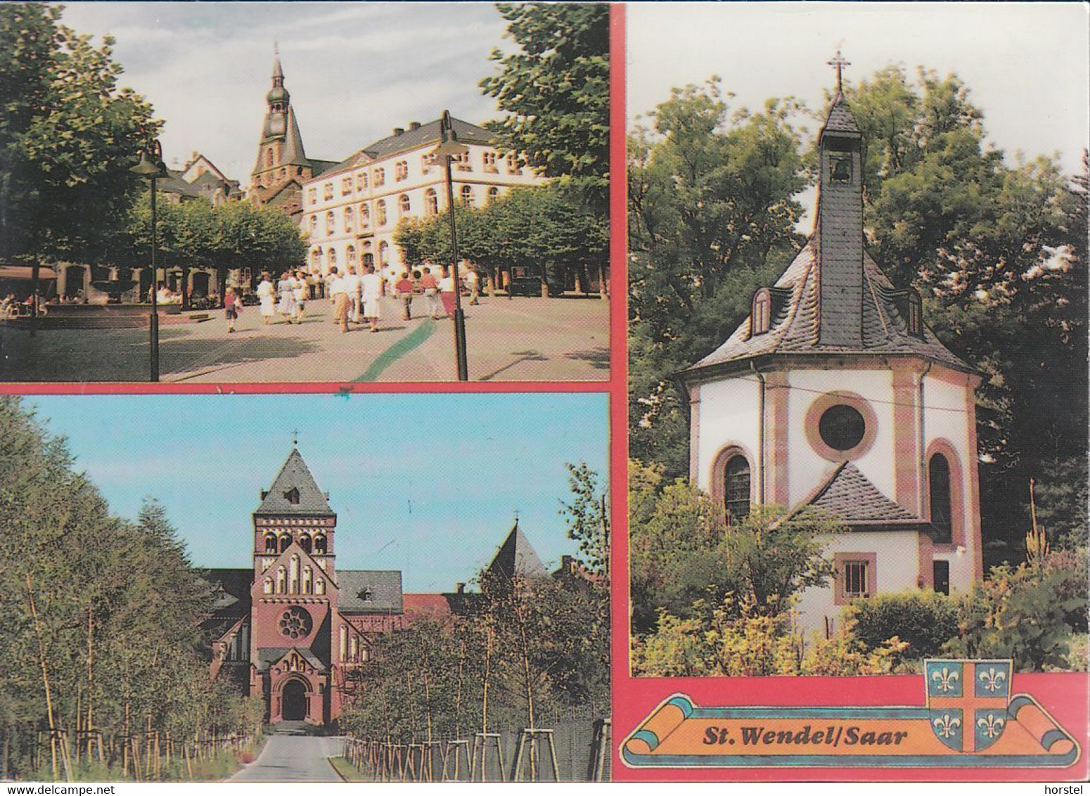 D-66606 St. Wendel / Saar - Ansichten - Schloßplatz - Kapelle - Missionshaus - Kreis Sankt Wendel