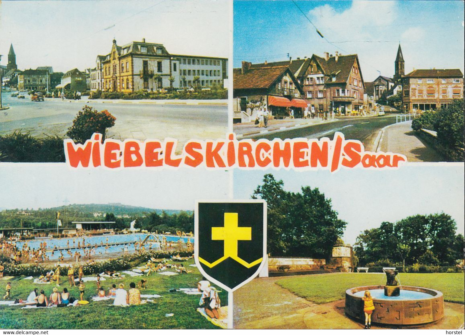 D-66540 Wiebelskirchen - Ansichten - Freibad - Straßenansichten - Cars - Kreis Neunkirchen